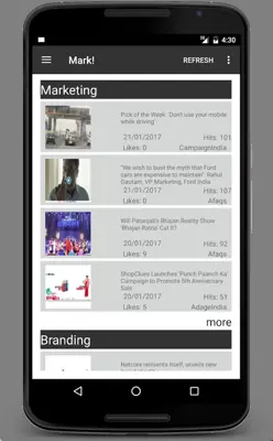 Mark! - Marketing news app android App screenshot 3